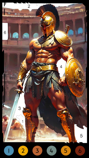 Alpha Color: Men coloring book screenshot 4
