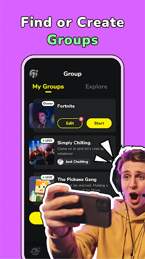 CastChat - Match & Voice Chat screenshot 1