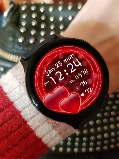 Sweet Hearts Watch Face screenshot 9