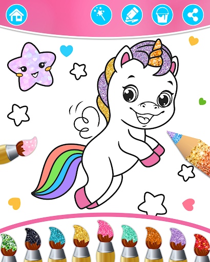 Princess Coloring Book & Games screenshot 1
