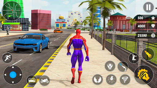 Spider Robot Hero Car Games screenshot 8