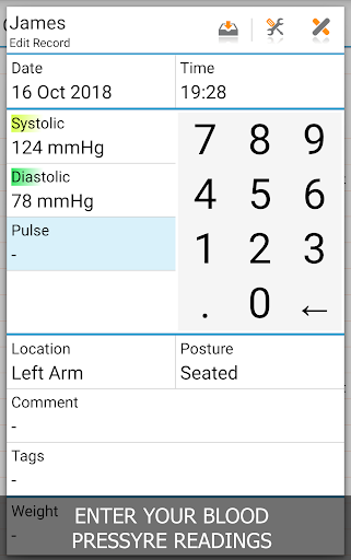 Blood Pressure Log - MyDiary screenshot 3