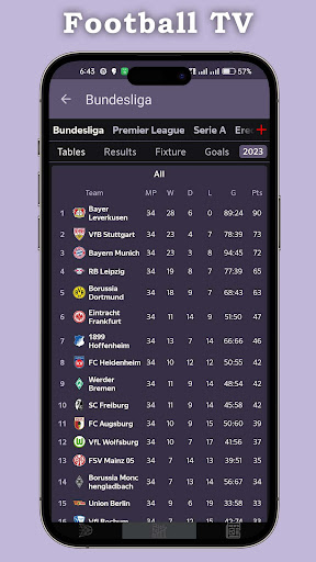 Live Football TV HD Streaming screenshot 1