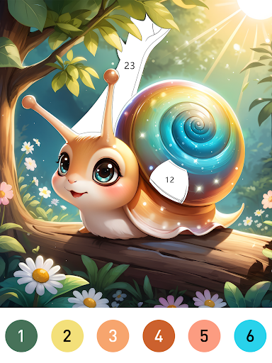 Fairytale Color by number game screenshot 12
