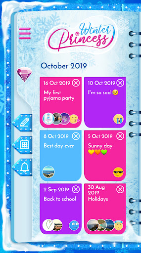 Winter Princess Diary: Lock screenshot 20