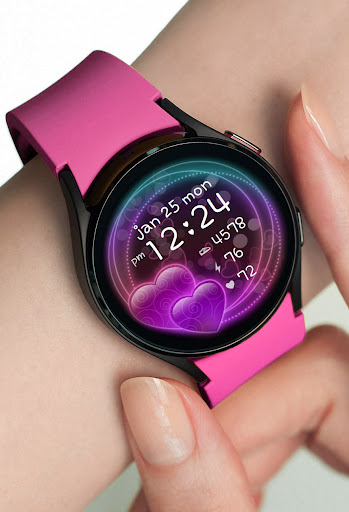 Sweet Hearts Watch Face screenshot 1