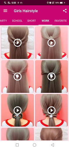 Girls Hairstyle Step By Step screenshot 6