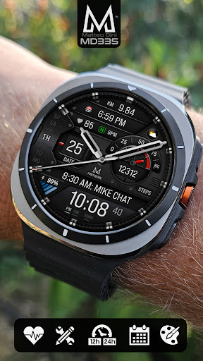 MD335 Hybrid watch face screenshot 1