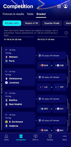 UEFA Champions League Official screenshot 1