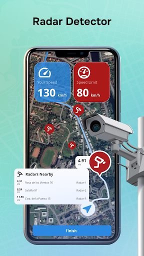 Map Drive - Radar, Speedometer screenshot 4