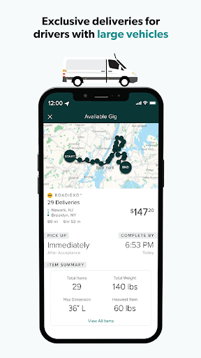 Roadie Driver screenshot 2