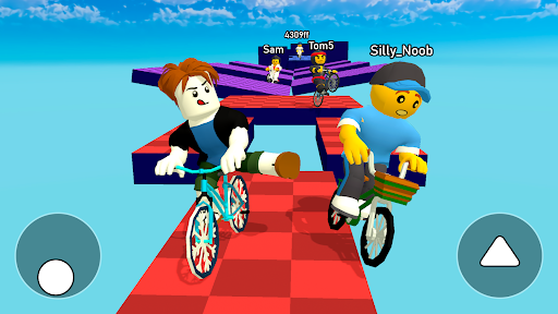 Obby bike: Parkour Adventure screenshot 3
