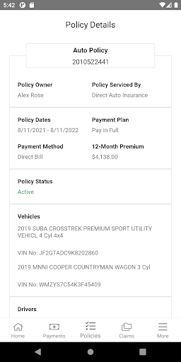 Direct Auto Insurance screenshot 3