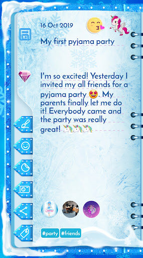 Winter Princess Diary: Lock screenshot 14